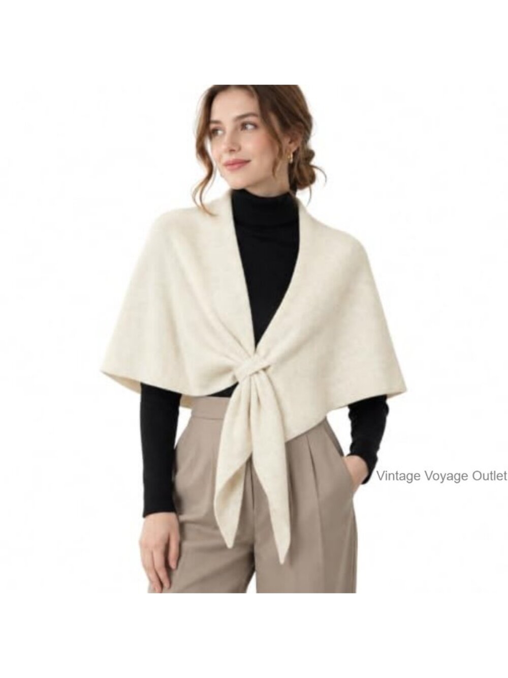 Soft Knit Triangle Scarf Shawl Wrap Polyester Women